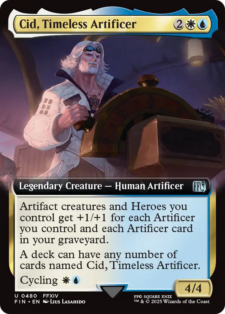 Cid, Timeless Artificer (Extended Art) (FIN-480) - FINAL FANTASY