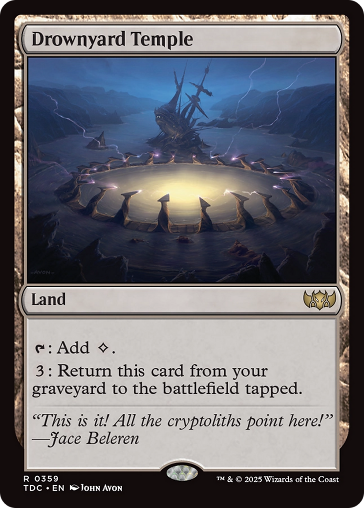 Drownyard Temple (TDC-359) - Commander: Tarkir: Dragonstorm