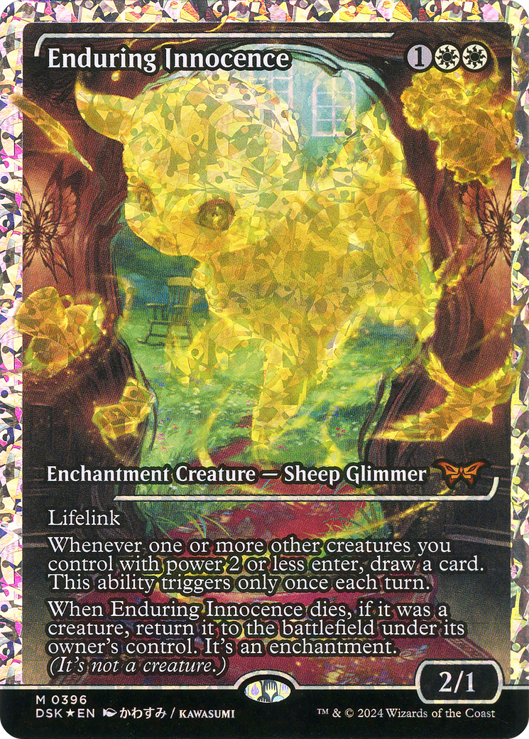 Enduring Innocence (Japan Showcase) (Japanese - Fracture Foil) [Duskmourn: House of Horror]