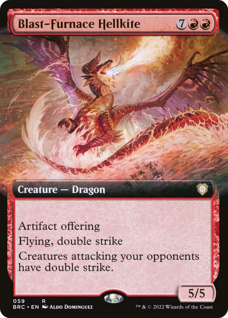 Blast-Furnace Hellkite (Extended Art) [The Brothers' War Commander]