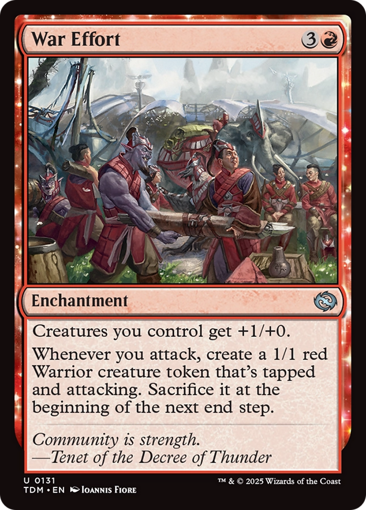 War Effort (TDM-131) - Tarkir: Dragonstorm Foil