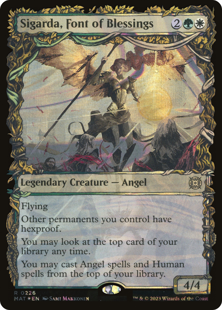 Sigarda, Font of Blessings (Showcase Halo Foil) [March of the Machine: The Aftermath]