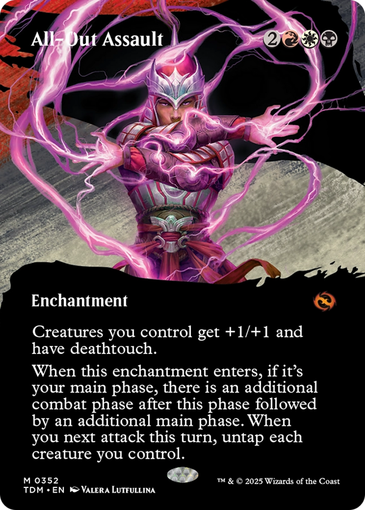 All-Out Assault (Borderless) (TDM-352) - Tarkir: Dragonstorm