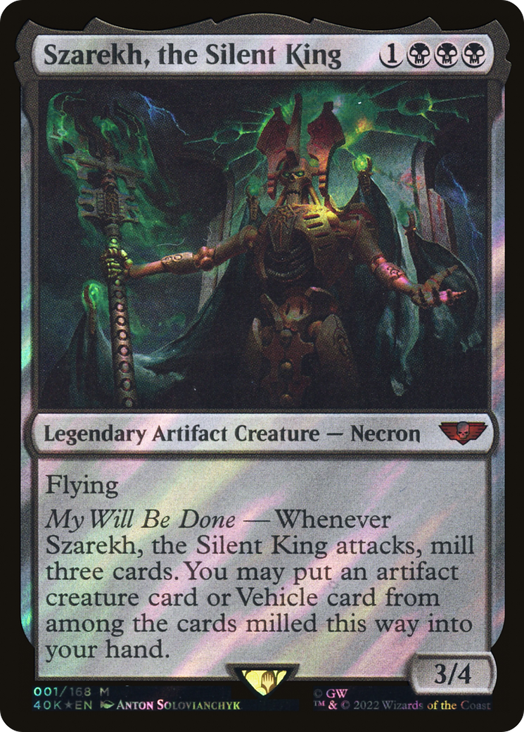 Szarekh, the Silent King (Surge Foil) [Universes Beyond: Warhammer 40,000]
