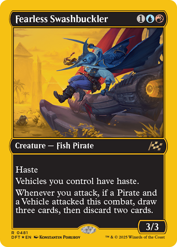 Fearless Swashbuckler (First-Place Foil) (-481) - Aetherdrift