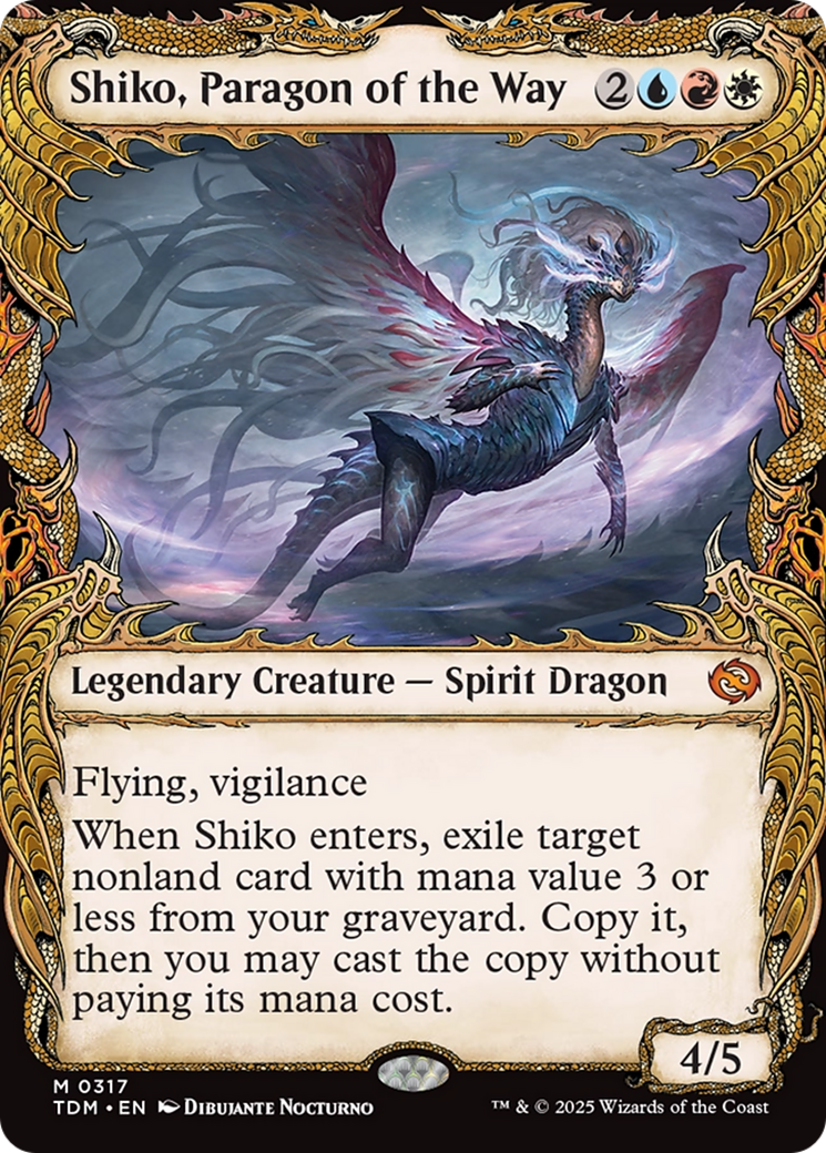 Shiko, Paragon of the Way (Showcase) (TDM-317) - Tarkir: Dragonstorm