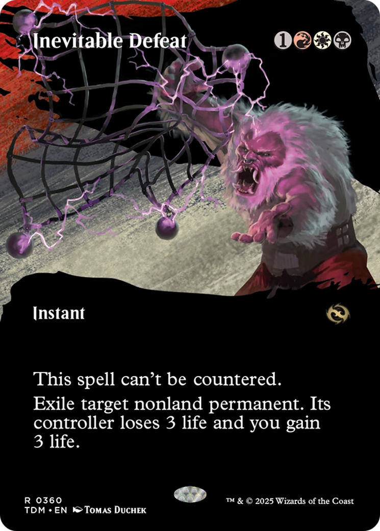 Inevitable Defeat (Borderless) (TDM-360) - Tarkir: Dragonstorm Foil