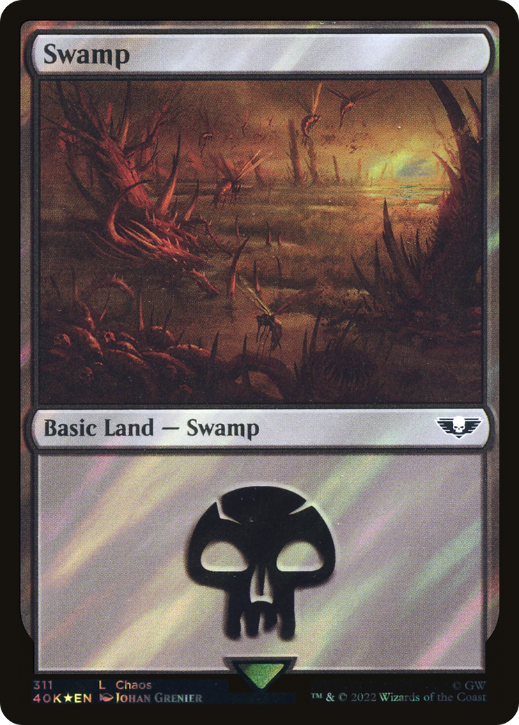 Swamp (311) (Surge Foil) [Universes Beyond: Warhammer 40,000]