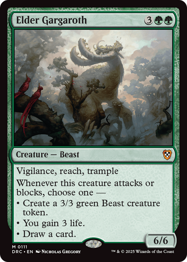 Elder Gargaroth (-111) - Commander: Aetherdrift