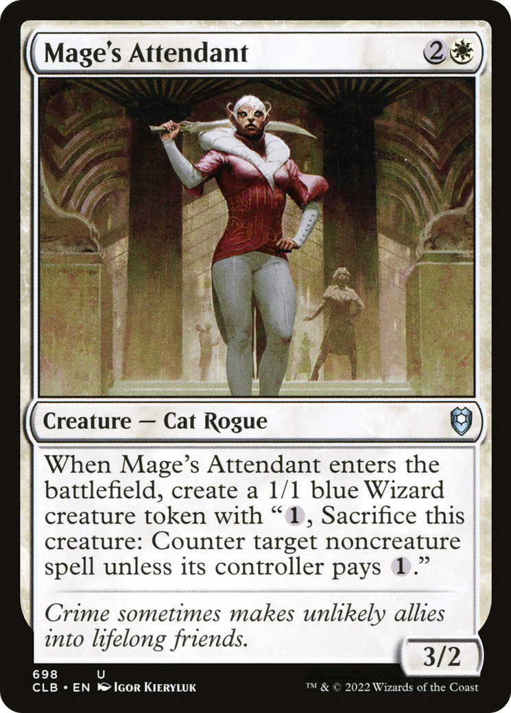 Mage's Attendant [Commander Legends: Battle for Baldur's Gate]