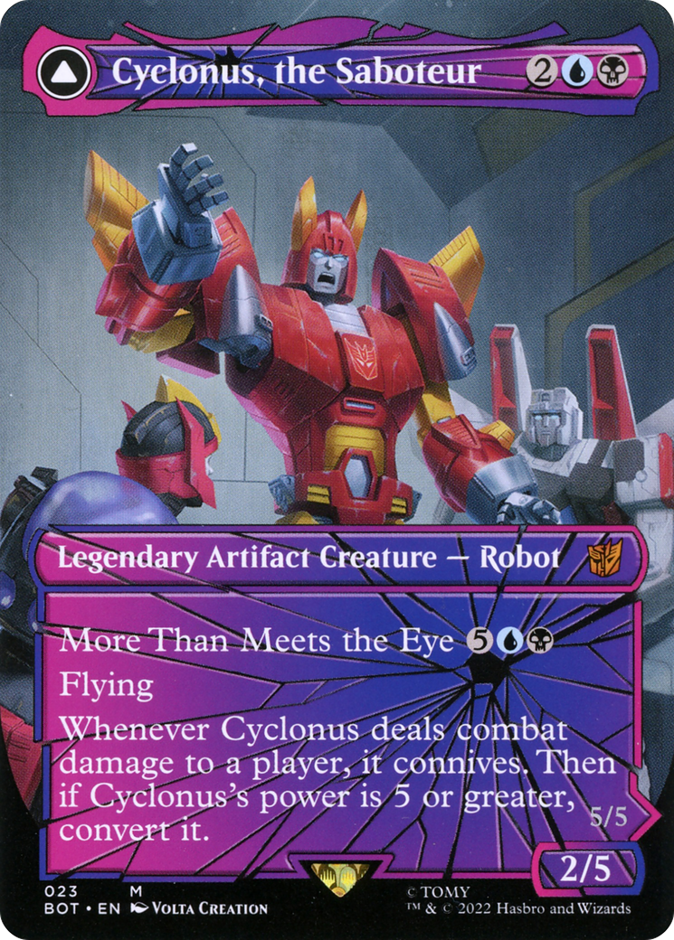 Cyclonus, the Saboteur // Cyclonus, Cybertronian Fighter (Shattered Glass) [Universes Beyond: Transformers]