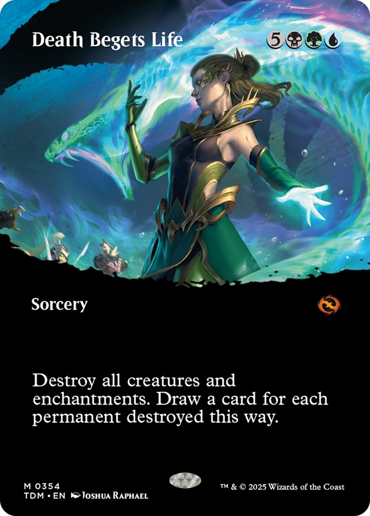 Death Begets Life (Borderless) (TDM-354) - Tarkir: Dragonstorm
