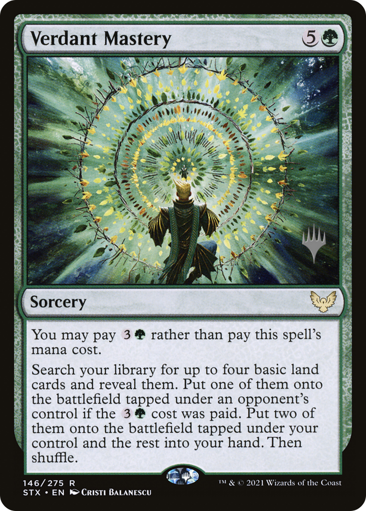 Verdant Mastery (PPSTX-146P) - Strixhaven: School of Mages Promos Foil