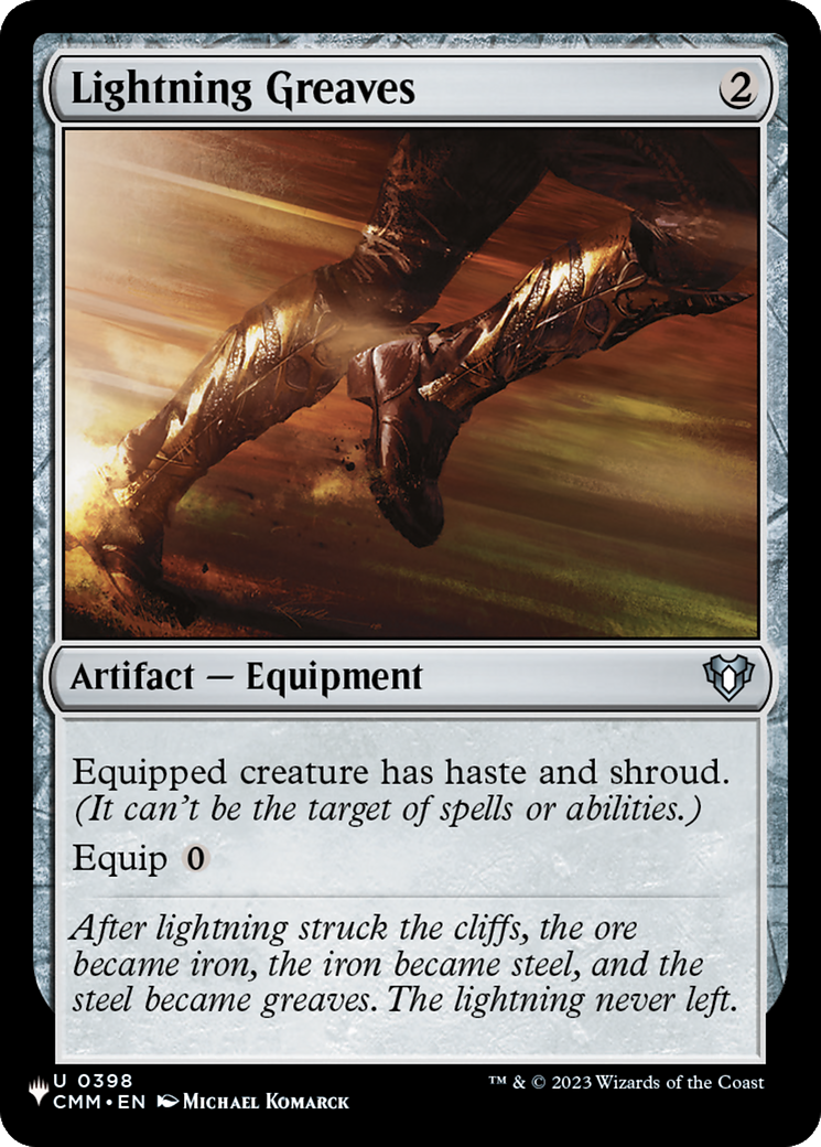 Lightning Greaves (CMM) (-398) - The List Reprints