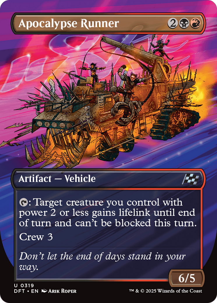 Apocalypse Runner (Borderless) (-319) - Aetherdrift Foil