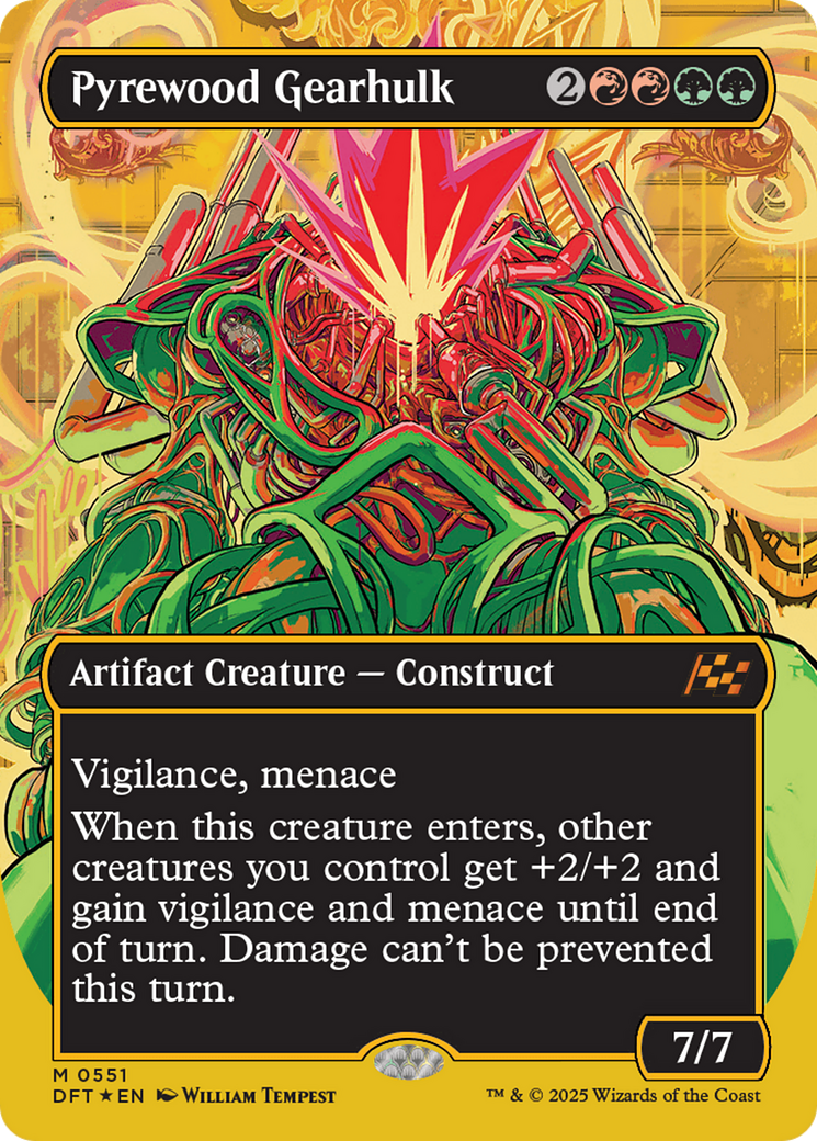 Pyrewood Gearhulk (Borderless) (First-Place Foil) (-551) - Aetherdrift