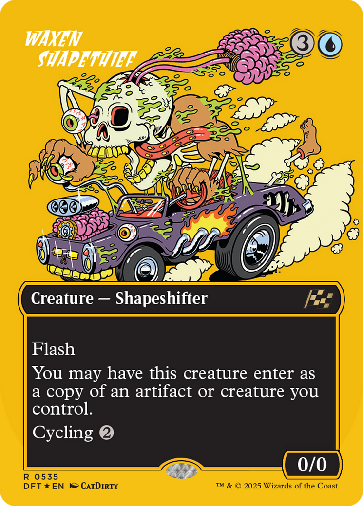 Waxen Shapethief (Borderless) (First-Place Foil) (-535) - Aetherdrift