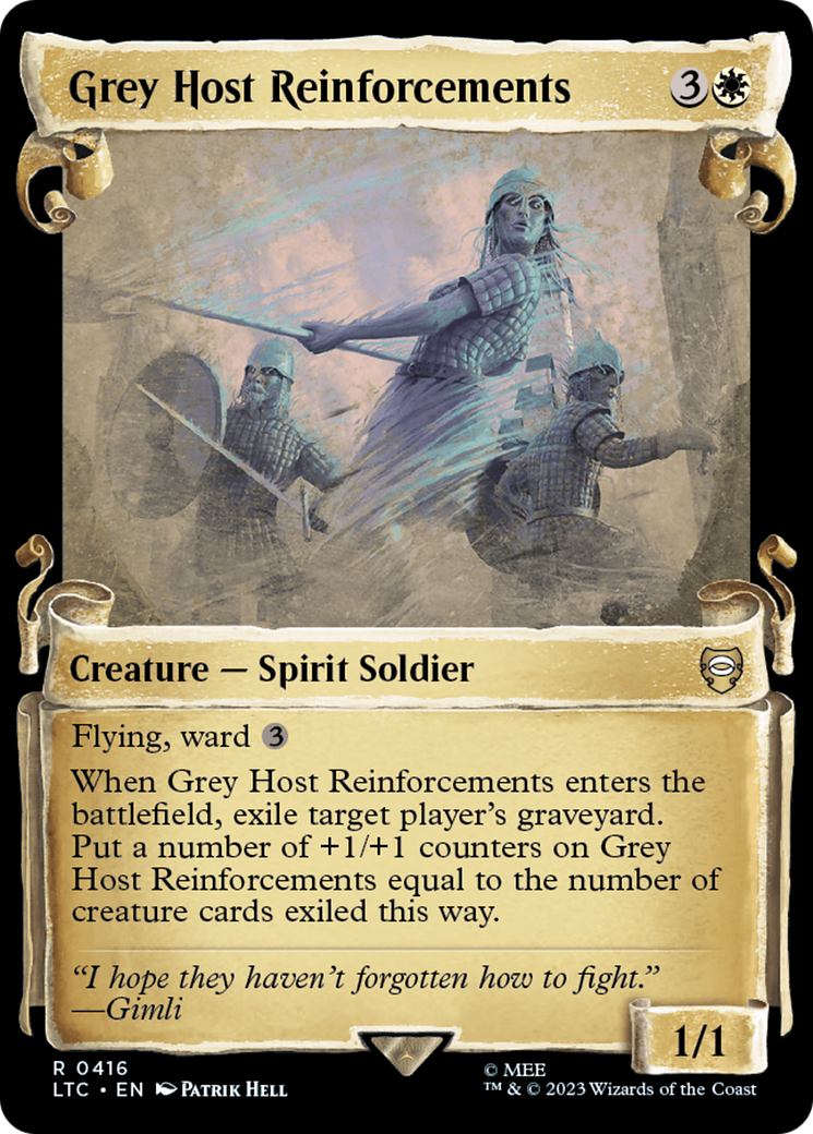 Grey Host Reinforcements (LTC-416) - Tales of Middle-earth Commander: (Showcase) Foil