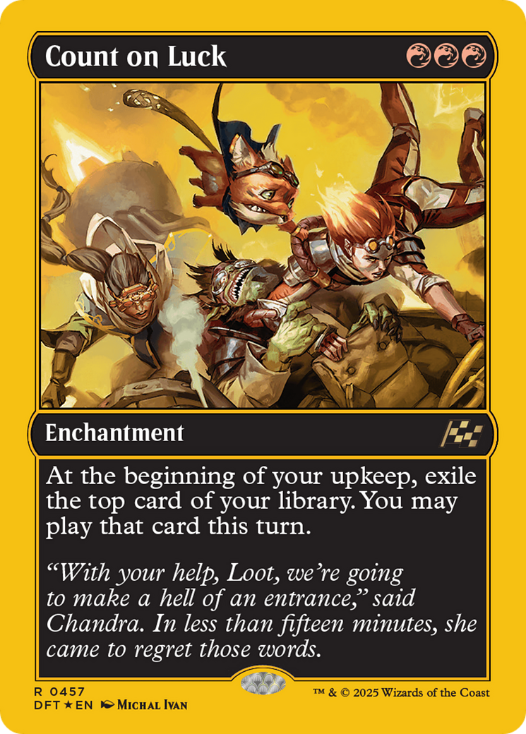 Count on Luck (First-Place Foil) (-457) - Aetherdrift