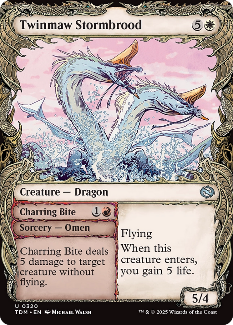 Twinmaw Stormbrood (Showcase) (TDM-320) - Tarkir: Dragonstorm