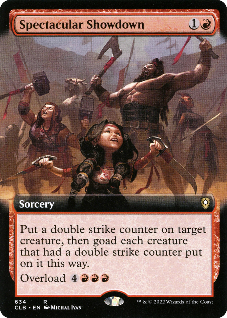 Spectacular Showdown (Extended Art) [Commander Legends: Battle for Baldur's Gate]