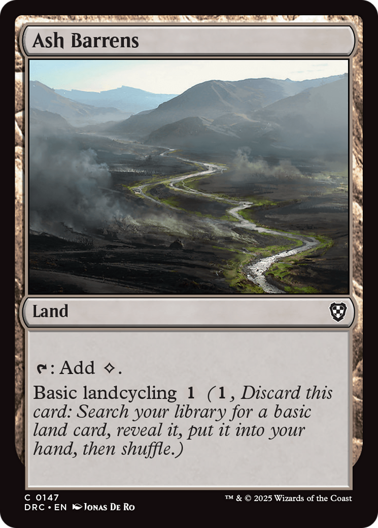 Ash Barrens (-147) - Commander: Aetherdrift