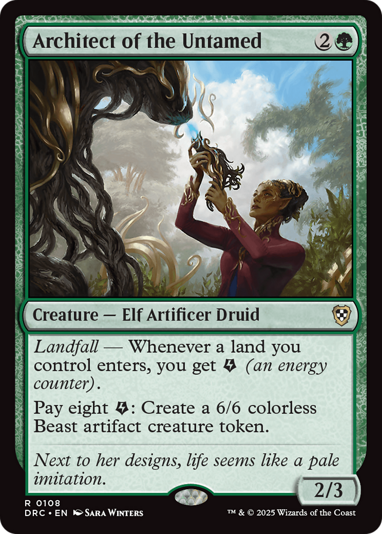 Architect of the Untamed (-108) - Commander: Aetherdrift