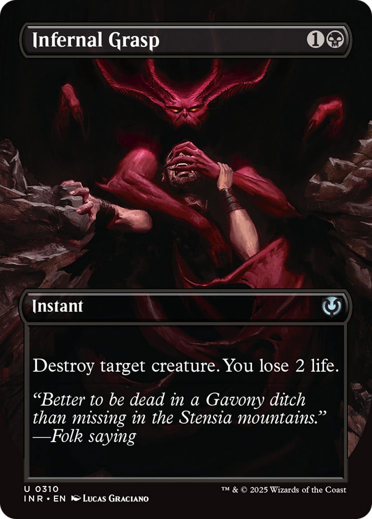 Infernal Grasp (Borderless) (-310) - Innistrad Remastered