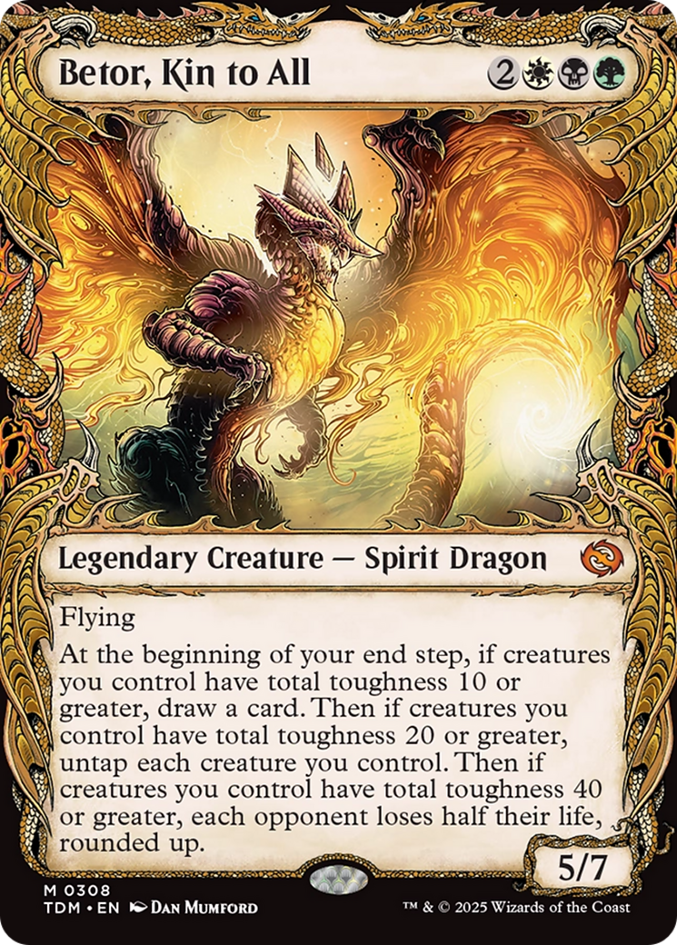 Betor, Kin to All (Showcase) (TDM-308) - Tarkir: Dragonstorm Foil