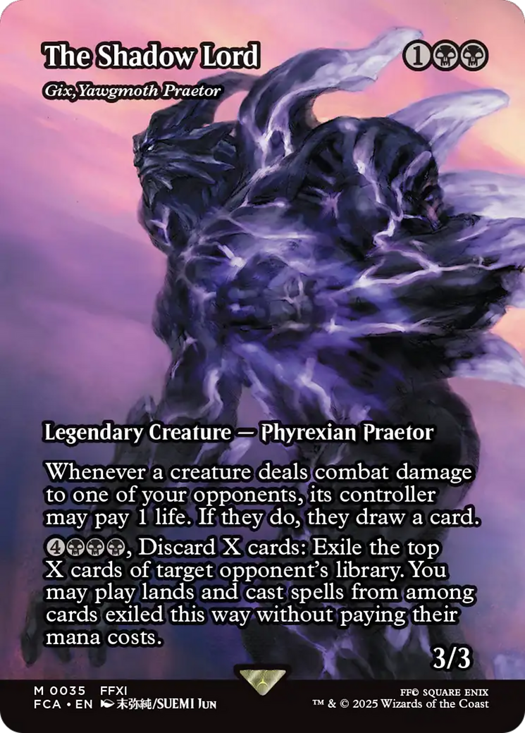 The Shadow Lord - Gix, Yawgmoth Praetor (Showcase) (FCA-035) - FINAL FANTASY: Through the Ages