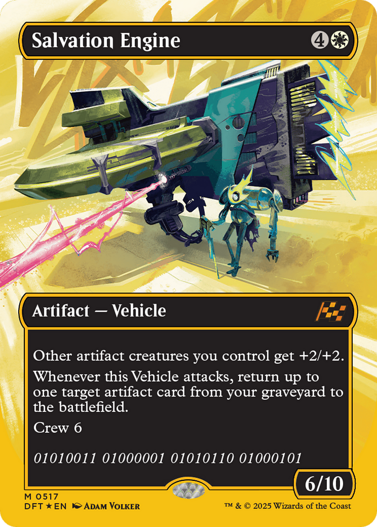 Salvation Engine (Borderless) (First-Place Foil) (-517) - Aetherdrift Foil