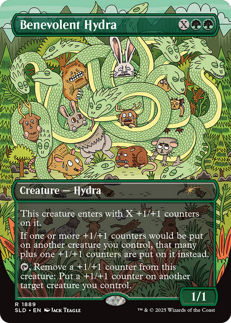Benevolent Hydra (Rainbow Foil) (SLD-1889) - Secret Lair Drop Series