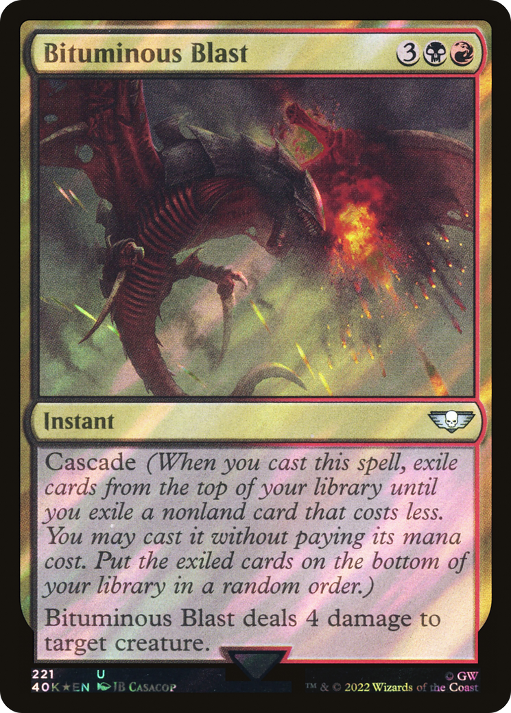 Bituminous Blast (Surge Foil) [Universes Beyond: Warhammer 40,000]