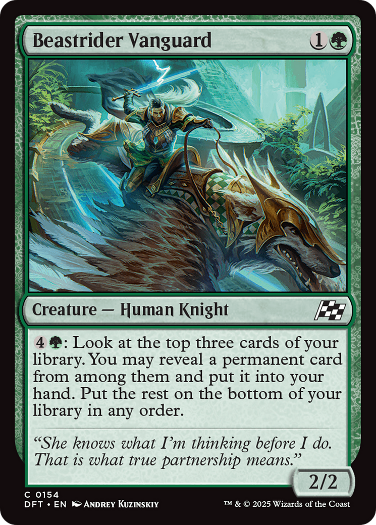 Beastrider Vanguard (-154) - Aetherdrift Foil