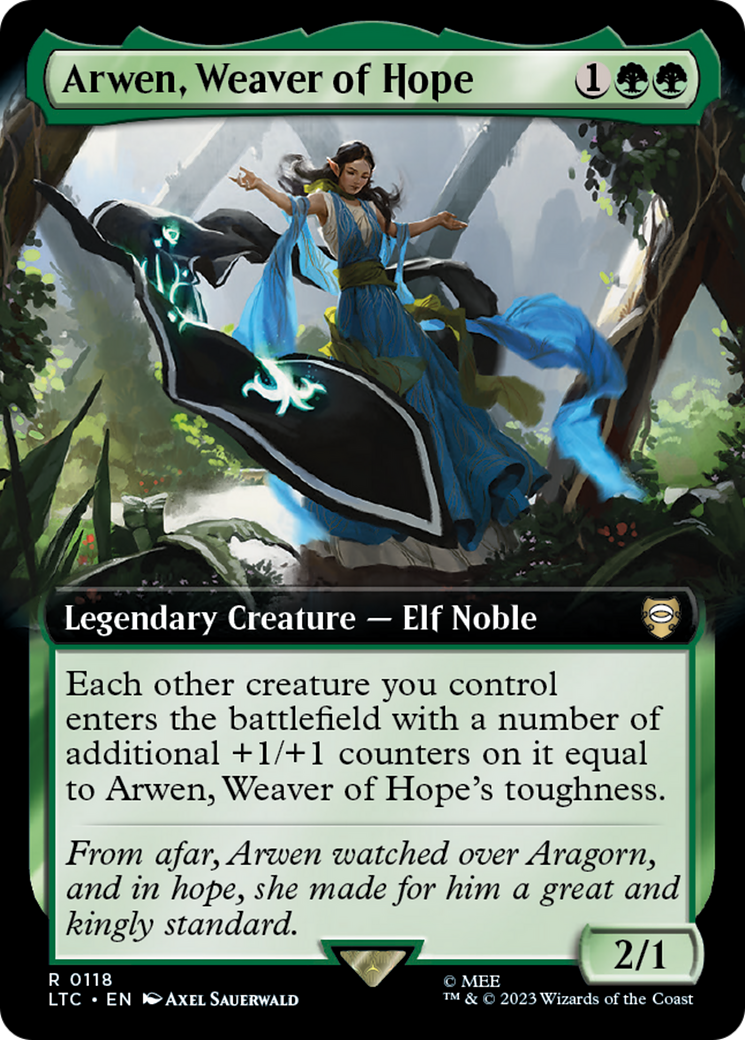 Arwen, Weaver of Hope (LTC-118) - Tales of Middle-earth Commander: (Extended Art) Foil