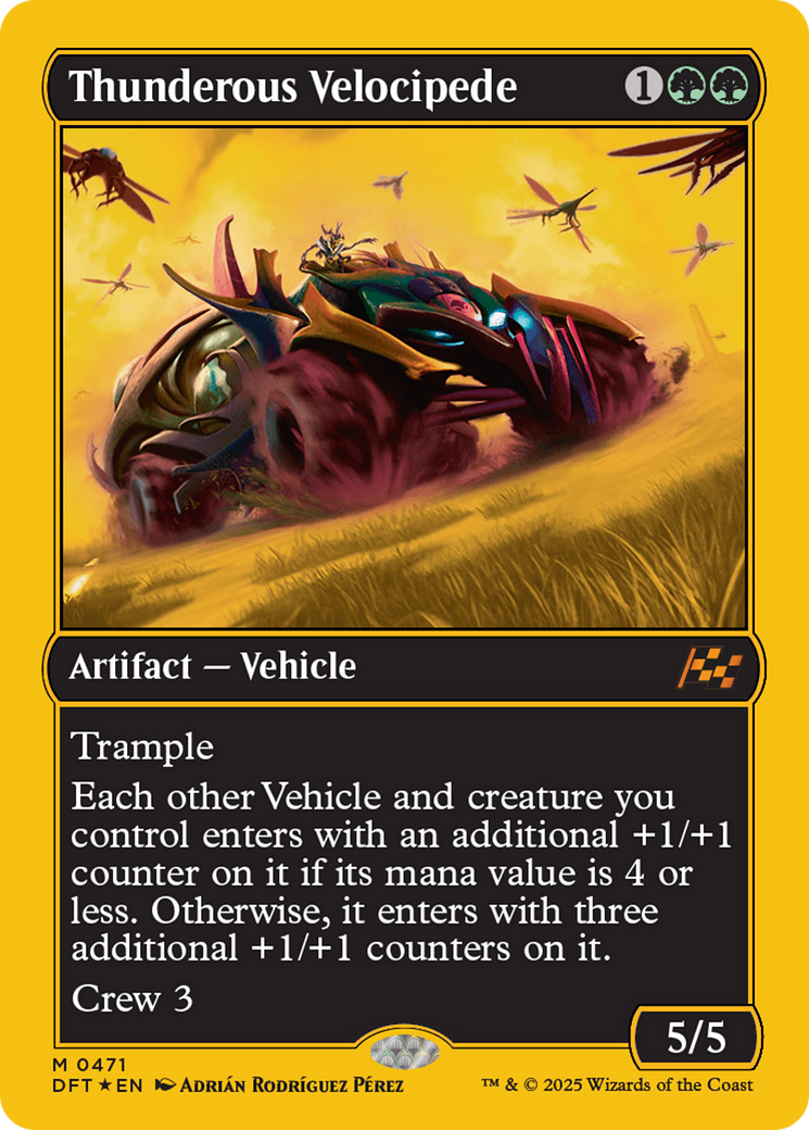 Thunderous Velocipede (First-Place Foil) (-471) - Aetherdrift