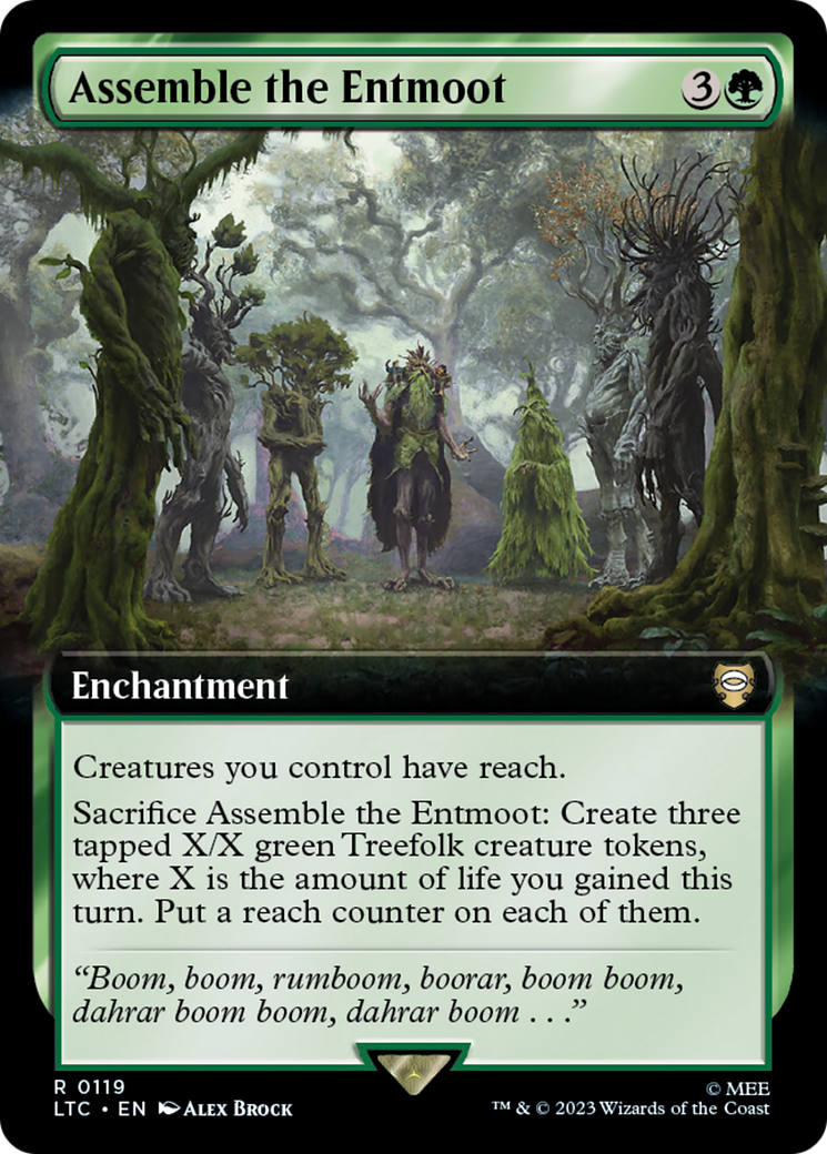 Assemble the Entmoot (LTC-119) - Tales of Middle-earth Commander: (Extended Art) Foil