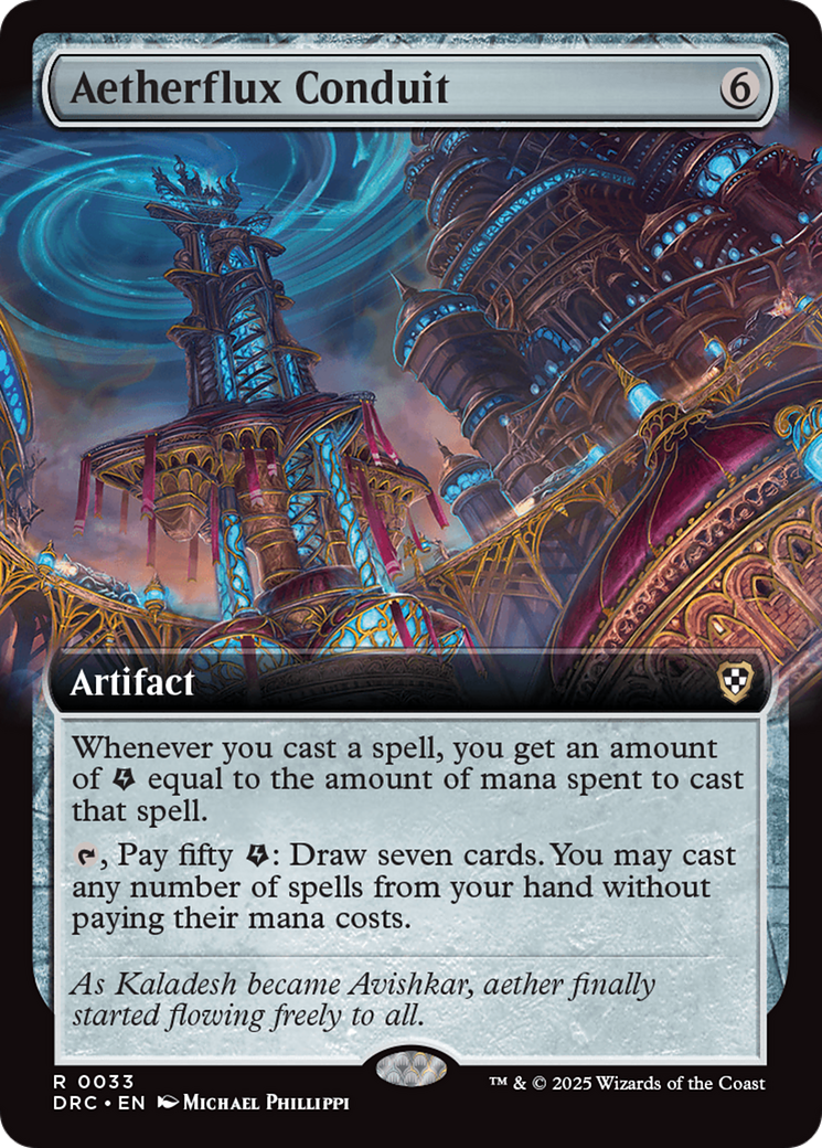 Aetherflux Conduit (Extended Art) (-033) - Commander: Aetherdrift