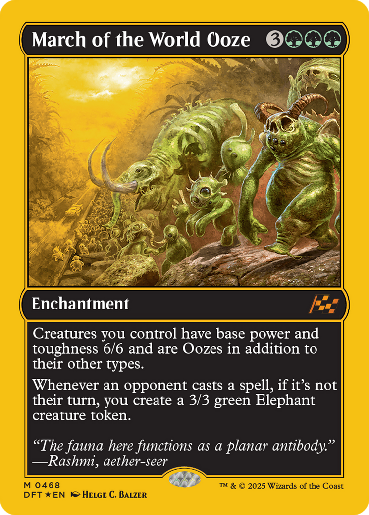 March of the World Ooze (First-Place Foil) (-468) - Aetherdrift