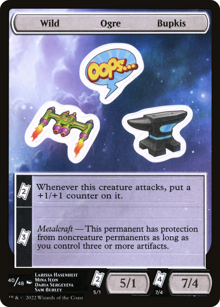 Wild Ogre Bupkis [Unfinity Stickers]