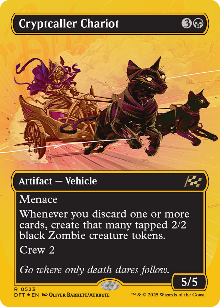 Cryptcaller Chariot (Borderless) (First-Place Foil) (-523) - Aetherdrift