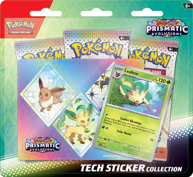 Pokemon - Scarlet & Violet - Prismatic Evolutions - Tech Sticker Collection - Leafeon