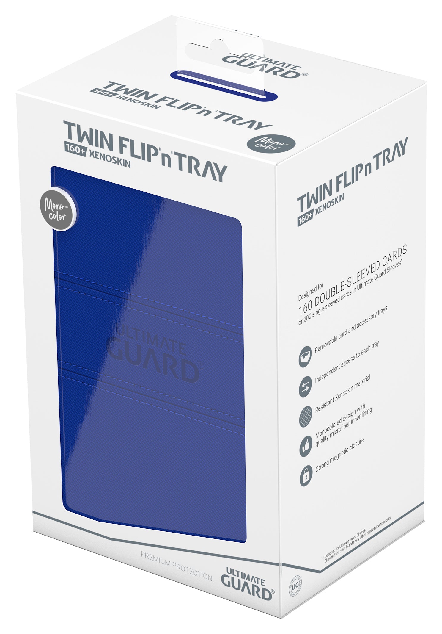 Ultimate Guard - Twin Flip’N’Tray Xenoskin 160+ Blue