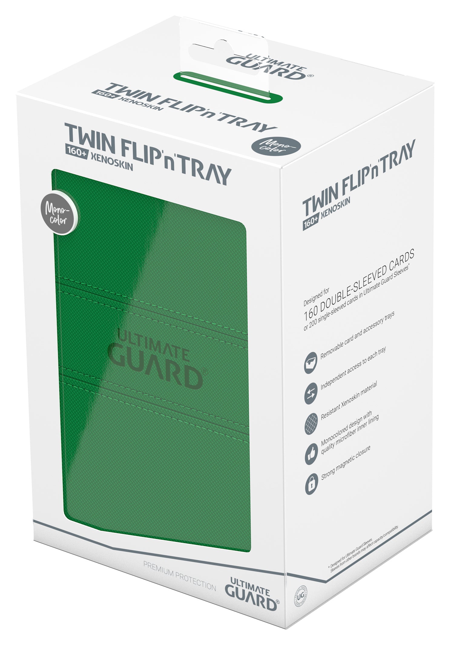 Ultimate Guard - Twin Flip’N’Tray Xenoskin 160+ Green