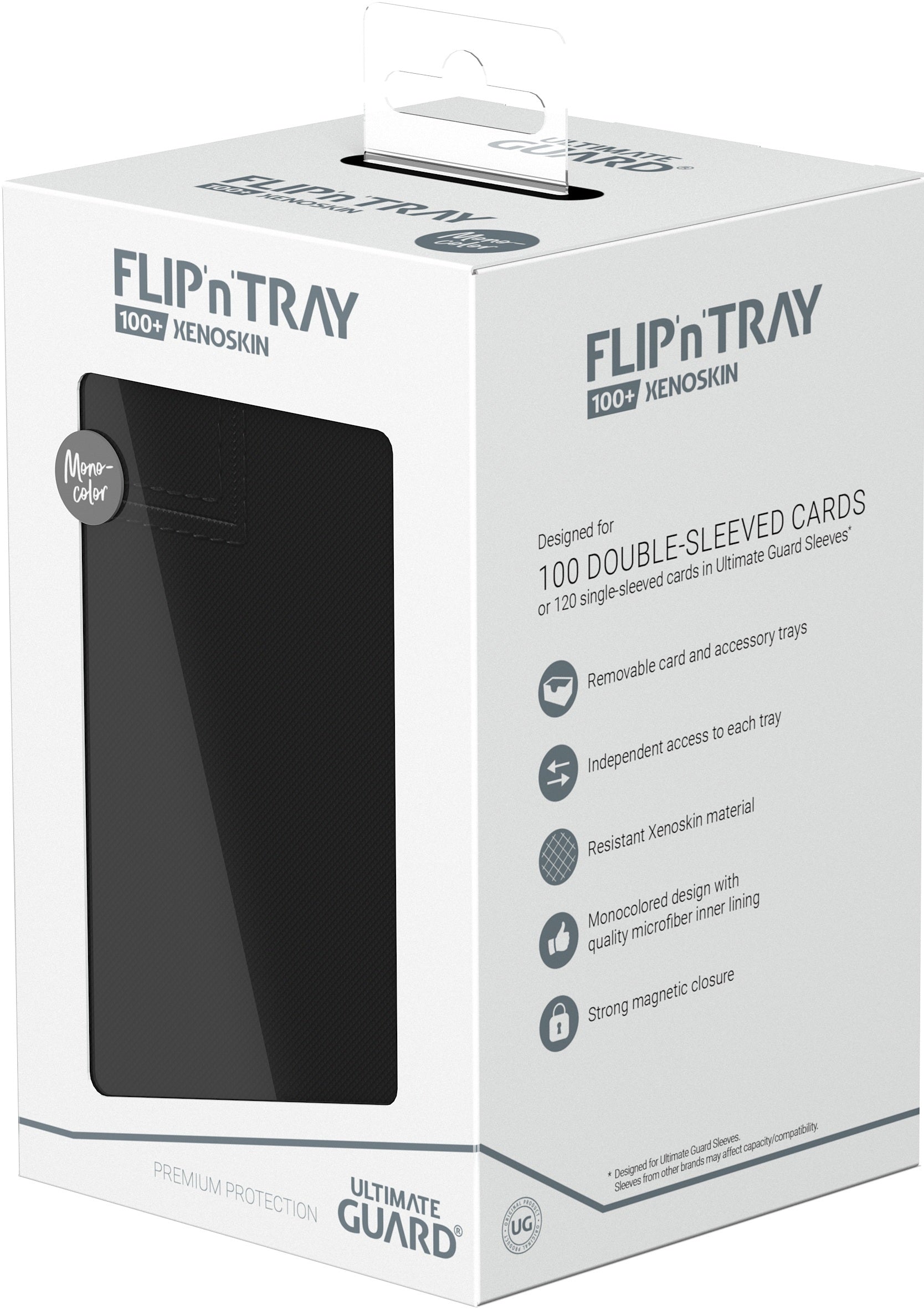Ultimate Guard - Flip’N’Tray Xenoskin 100+ Monocolour Black