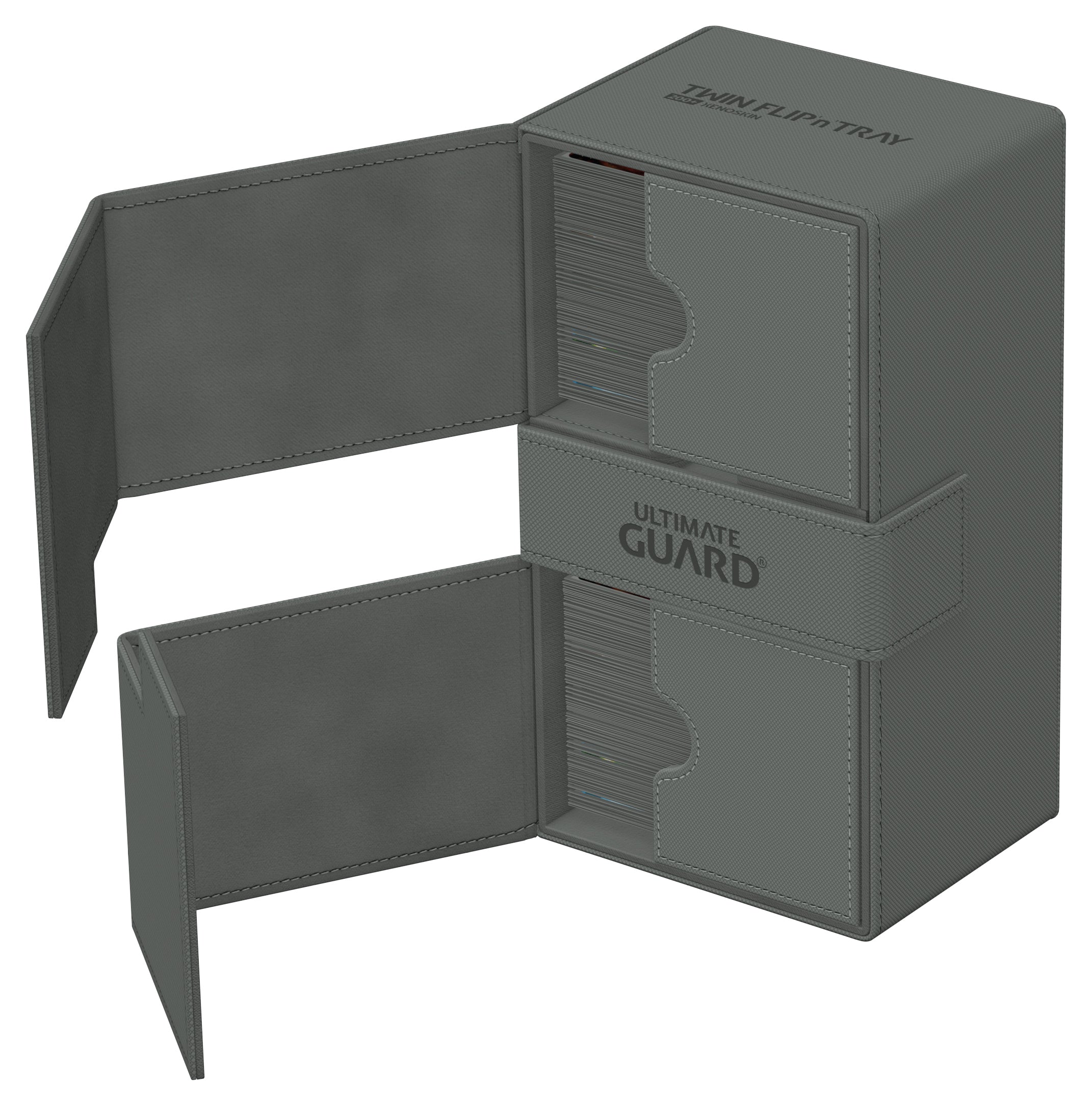 Ultimate Guard - Twin Flip’N’Tray Xenoskin 200+ Monocolour Grey