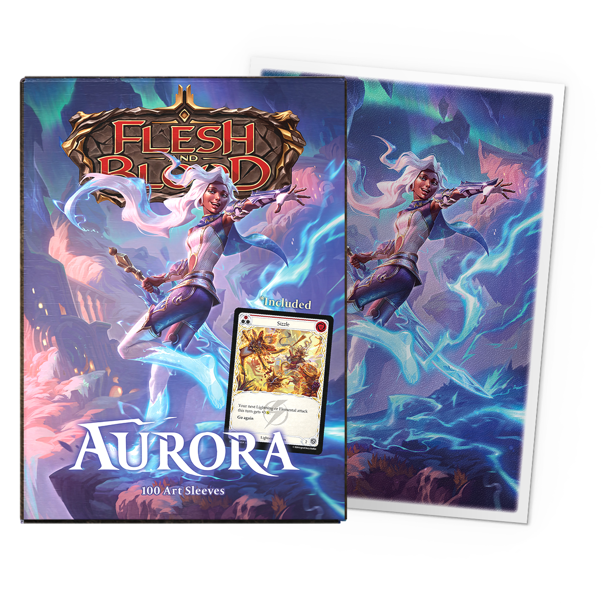 Dragon Shield - 100ct - Aurora Art Sleeve Flesh and Blood