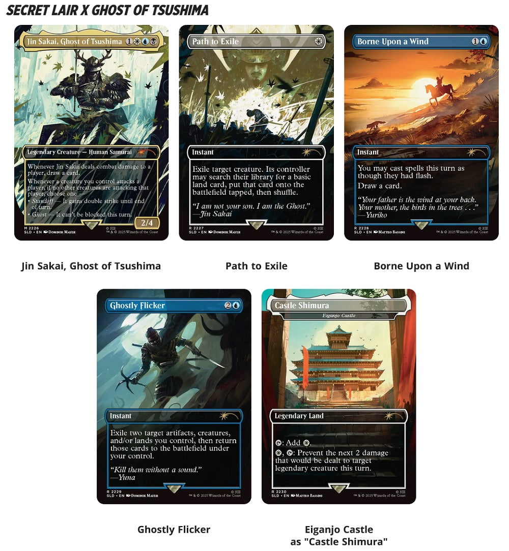 MTG Secret Lair Playstation -  Ghost Of Tsushima: Shadow Samurai Regular
