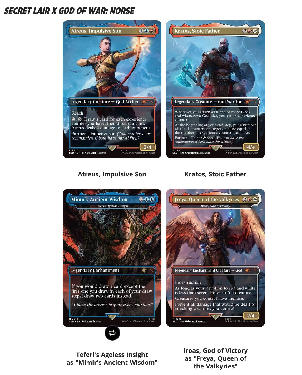 MTG Secret Lair Playstation - God of War: Redemption Regular