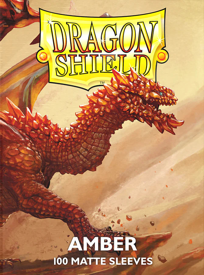 Dragon Shield: Standard 100ct Sleeves - Amber (Matte)